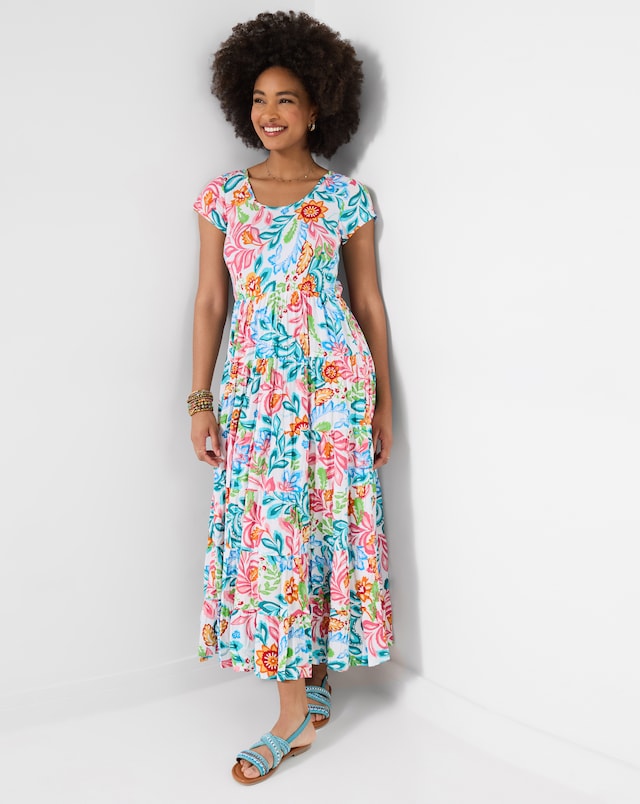 Joe Browns Daydreamer Floral Crinkle Maxi Dress