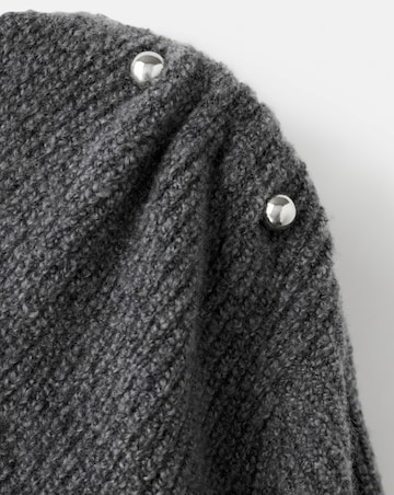 Mango Grey Bardot Jumper