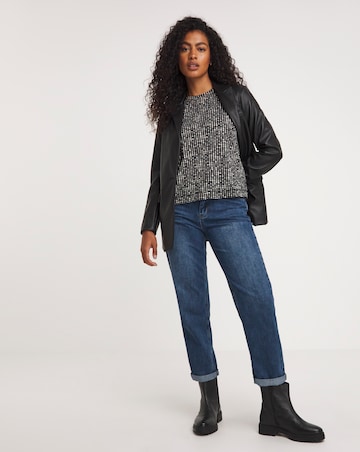 Turned Back Cuff Boxy T