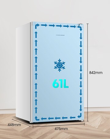 Fridgemaster MUZ4860E Under Counter Freezer - White E Rated 85 CM