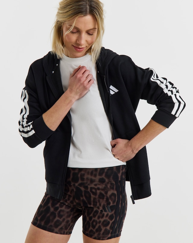 Adidas Leopard Print 3 Stripe Cycling Shorts