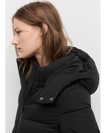 Mango Double Zip Hooded Puffer Coat