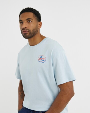 Jack & Jones Sandwich Back Graphic T-Shirt - Blue