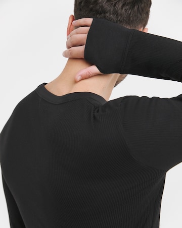 Black Thermal Long Sleeve T-Shirt