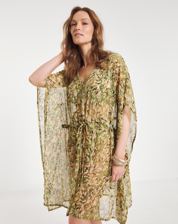 MAGISCULPT Embellished Print Kaftan