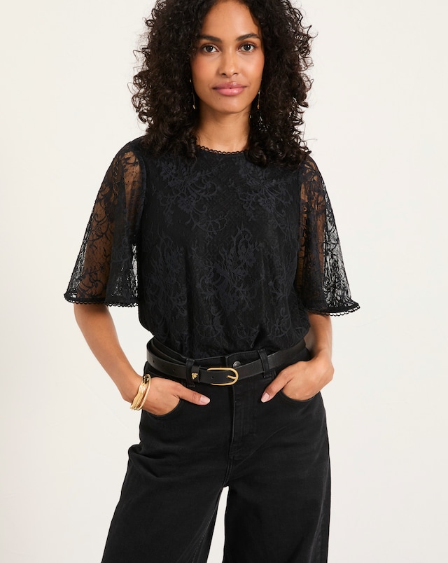 FatFace Claudi Lace Blouse