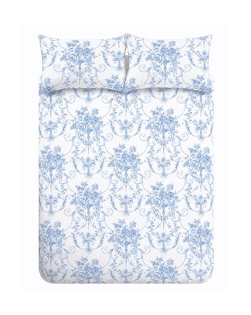 Catherine Lansfield Antoinette Damask Floral Duvet Cover Set