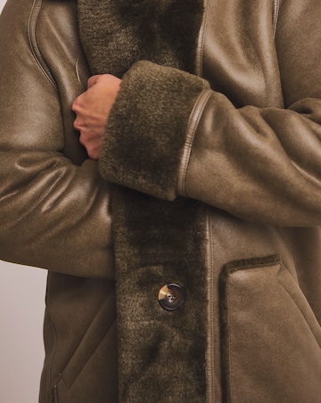 Anthology Khaki Reversible Borg Shealing Coat