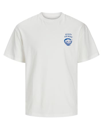 Jack & Jones Charge Back Graphic T-Shirt - White