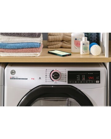 Hoover H-DRY 350 HRE H9A3TBE-80/N Wifi 9kg Heat Pump Tumble Dryer - White