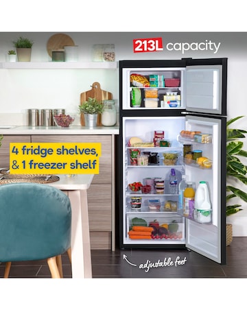 Russell Hobbs RH144TMFF541E1B Frost-Free Fridge Freezer - Black
