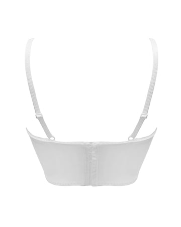Pour Moi Swoon Broderie Wired Bustier White