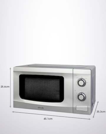 Abode AMM2001S 20L Silver Manual Microwave