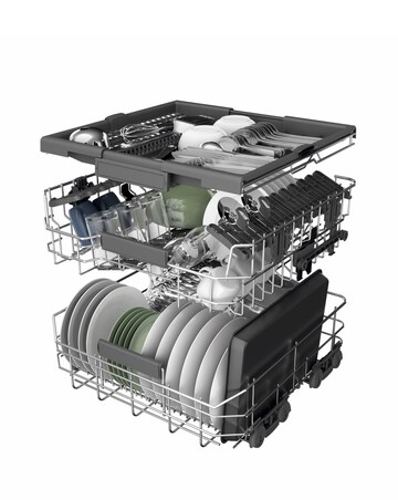 Hotpoint HD7FHP33UK Full Size Dishwasher - 14 Place Settings - White