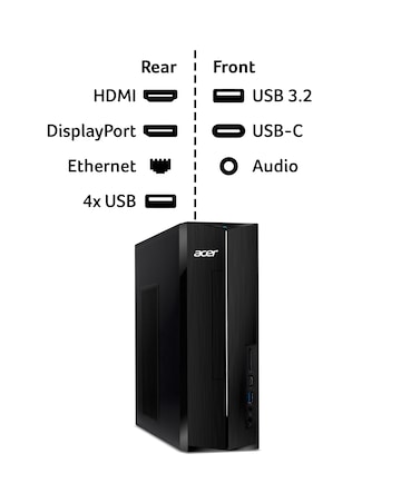 Acer Aspire Intel Pentium N6005 8GB/256GB SSD Integrated Windows 11 Home Tower
