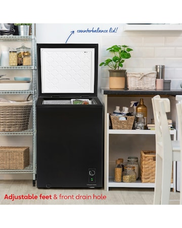 Russell Hobbs RH142CF0E1B 143L Chest Freezer - Black - E Rated