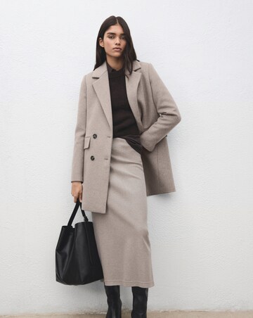 Mango Wool Mix Double Breasted Coat