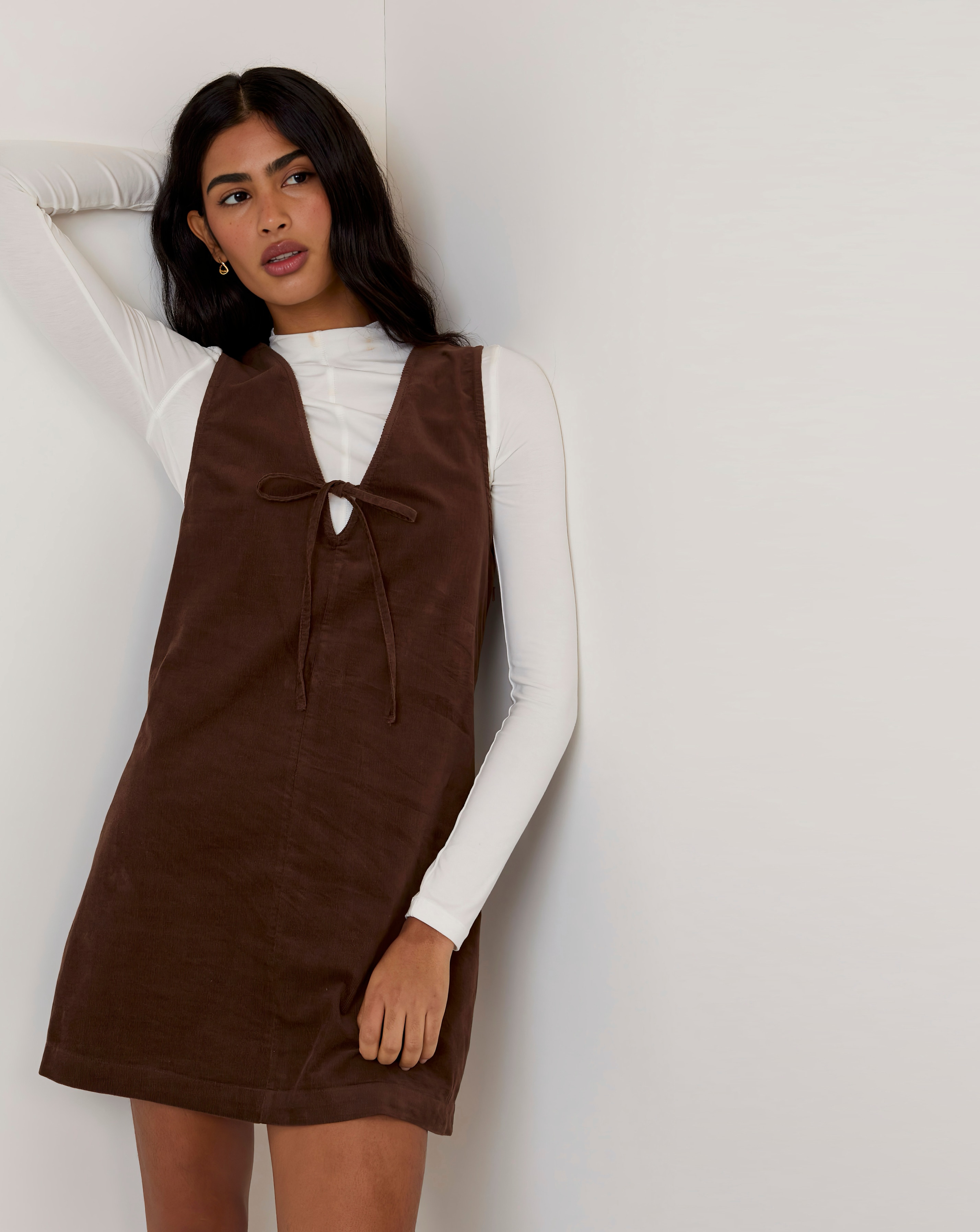 Nobody's Child Nila Mini Cord Dress | JD Williams