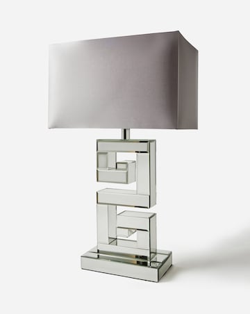 Joanna Hope Greek Key Mirrored Table Lamp