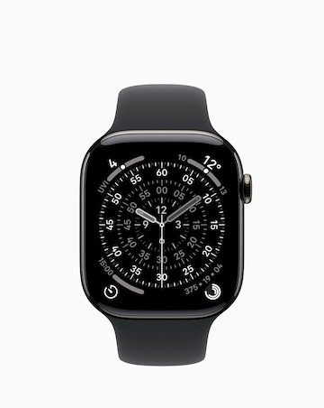 Apple Watch Series 11 GPS + Cellular 46mm - Black Sport Band - S/M