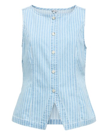 OBJECT Sleeveless Denim Waistcoat