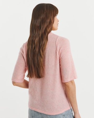 Fine Knit Half Sleeve T-shirt