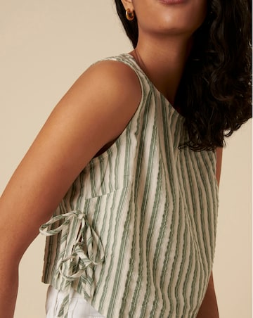 Nobody's Child Green Stripe Swing Top