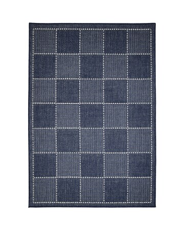 Checked Gel Flatweave Rug