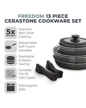 Tower Freedom Cerastone 13 pc Cookware Set