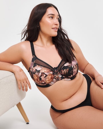 Goddess Kayla Full Cup Wired Bra Dark Tropical