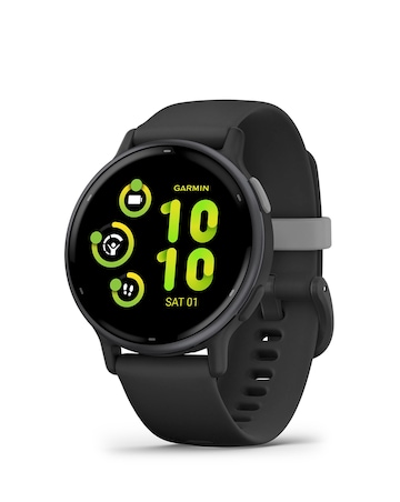 Garmin Vivoactive 5 Smart Watch - Slate & Black with SIlicone Band