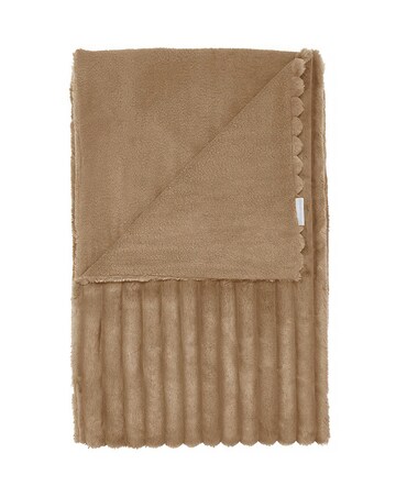 Catherine Lansfield Cosy Ribbed Throw