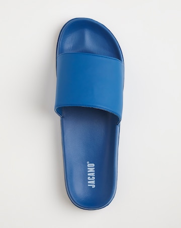 Blue Basic Sliders Wide Fit