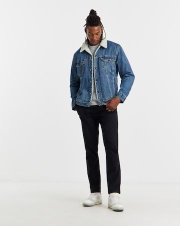 Levi's Sherpa Denim Trucker Jacket - Medium Blue