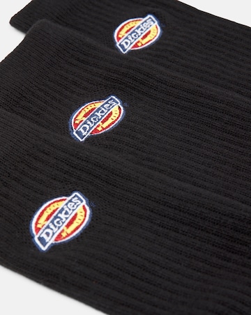 Dickies 3 Pack Valley Grove Socks - Black