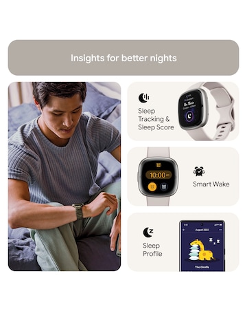 Fitbit Sense 2 Smart Watch - Lunar White