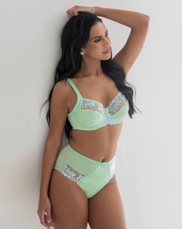 Pour Moi Sofia Full Cup Wired Bra Pistacchio/Blue