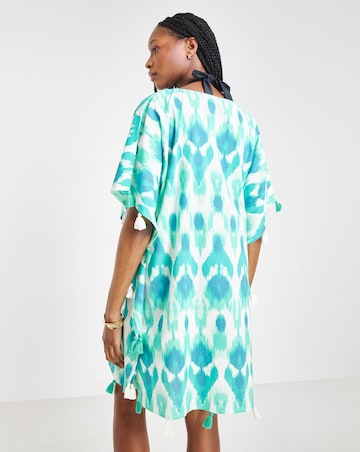 MAGISCULPT Tassel Trim Beach Kaftan