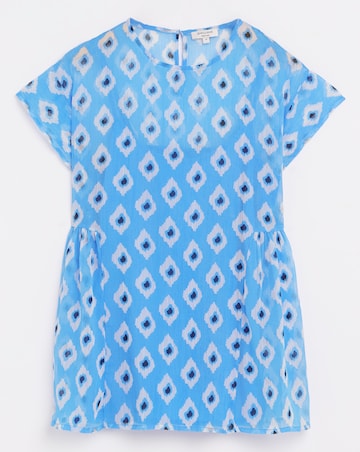 Chiffon Short Sleeve Smock Tee