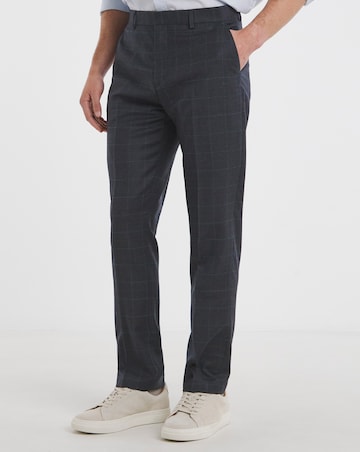 William Hunt Flannel Navy Suit Trouser