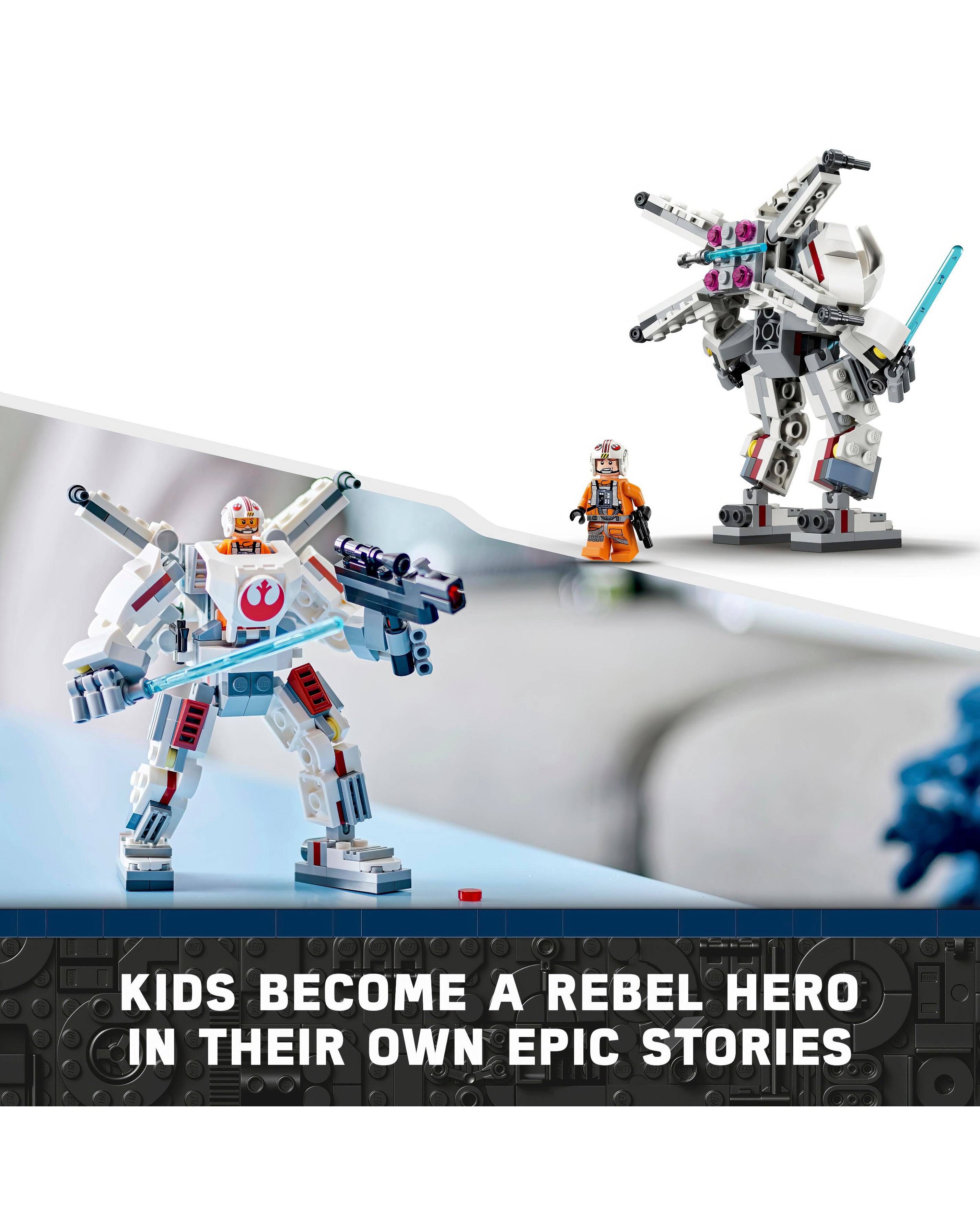 LEGO Star Wars Luke Skywalker X-Wing Mech Set 75390 | JD Williams