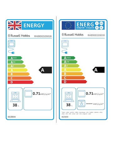 Russell Hobbs RH89DEO2001B Built-In Electric Fan Oven - Black