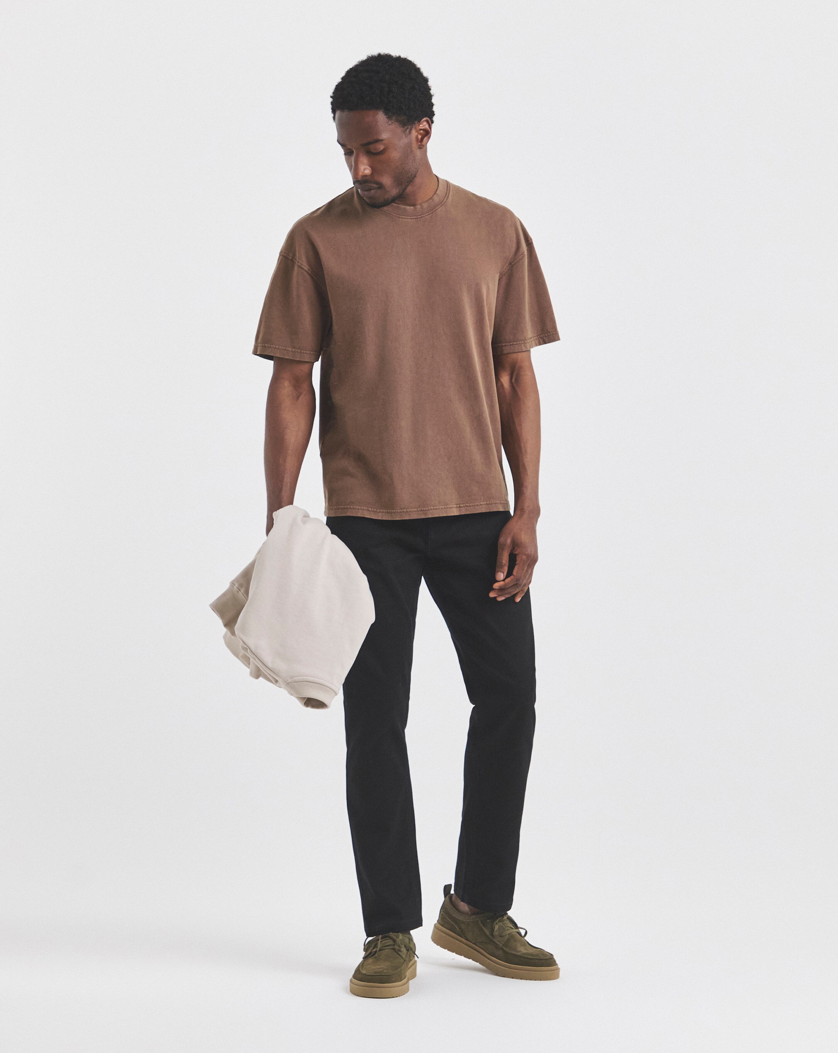 Union Black Straight Stretch Gabardine Jeans