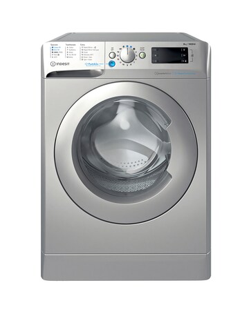Indesit BWE81496XSVUK, 8kg, 1400rpm, Washing Machine - Silver