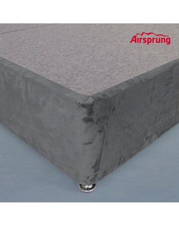 Airsprung Velvet Divan Base No Drawers