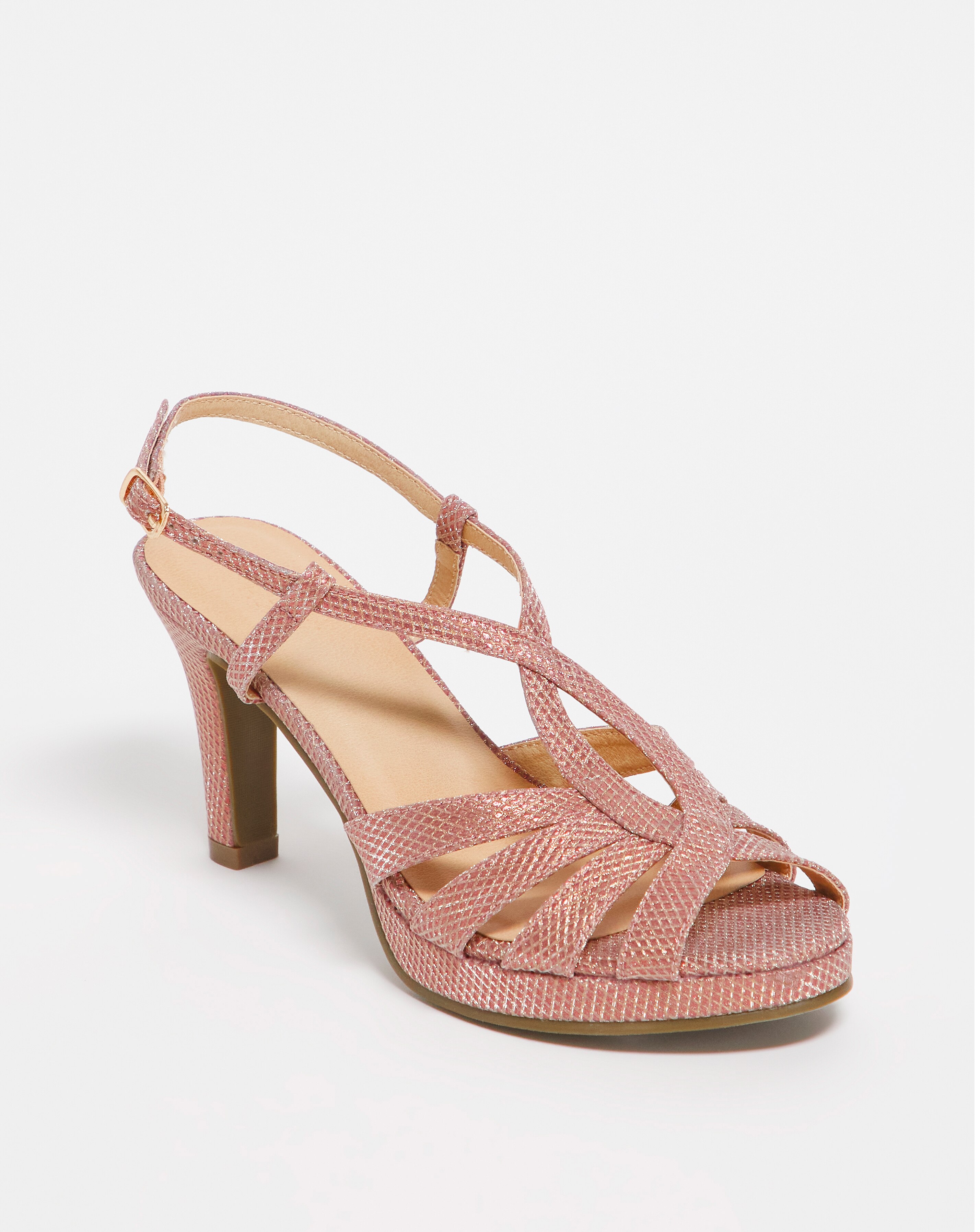 Joanna Hope Crossover Platform Sandal - Extra Wide Fit (EEE) | JD
