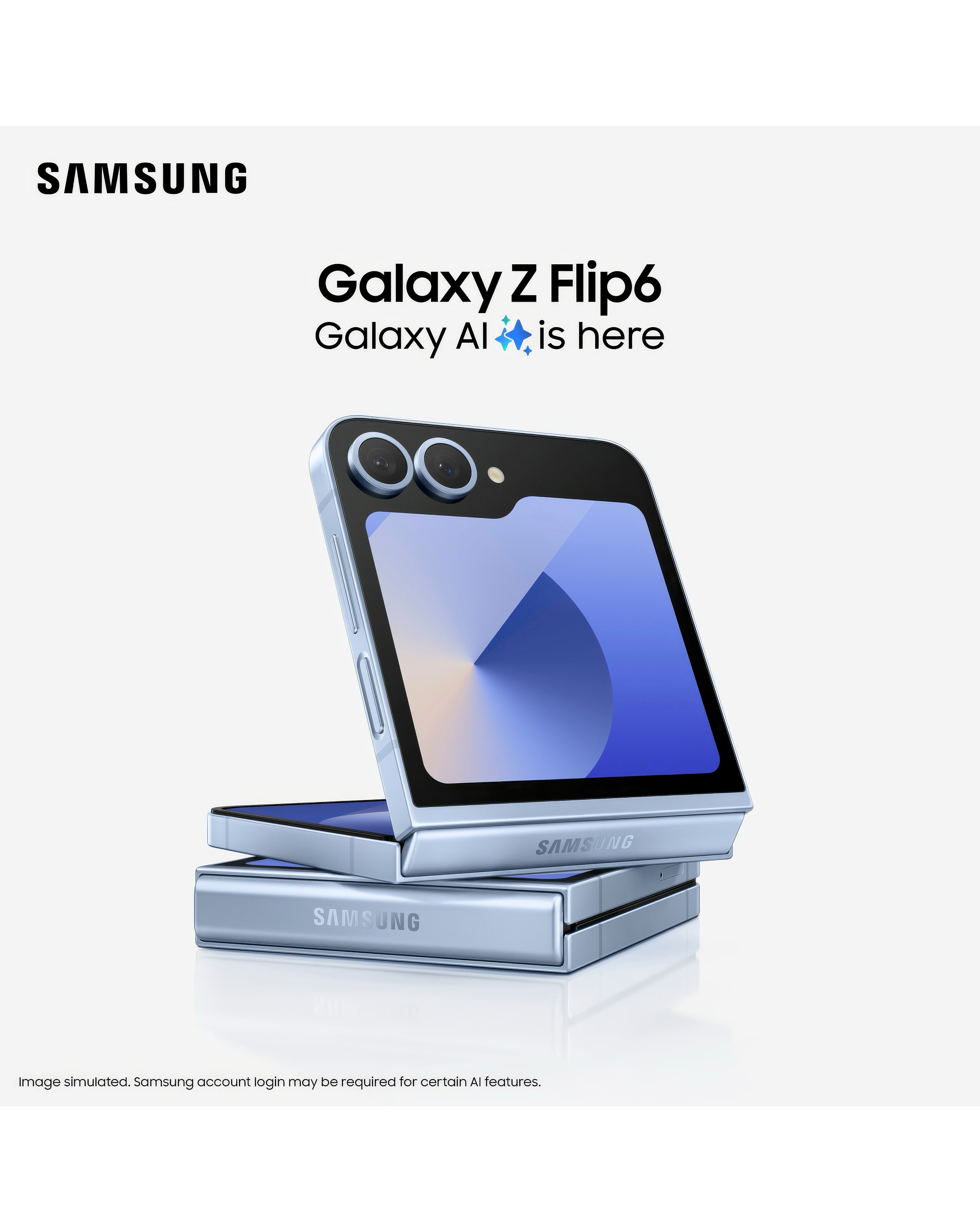 Samsung Galaxy Z Flip6 512GB 5G - Mint - Galaxy AI | JD Williams