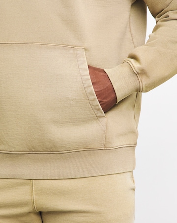 Relaxed Garment Dyed Hoodie Sweat Long