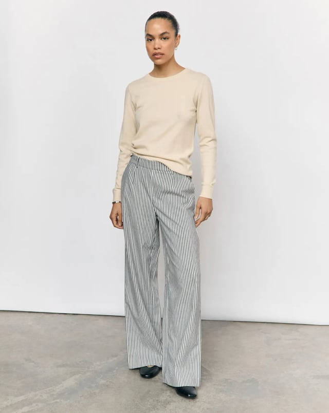 OBJECT Stripe Wide Leg Trouser