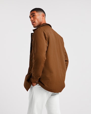 Brown Cotton Worker Jacket